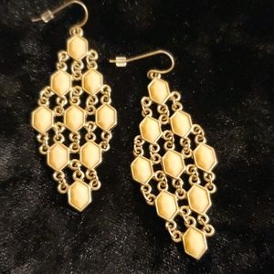 Gold-toned Vintage Statement Earrings